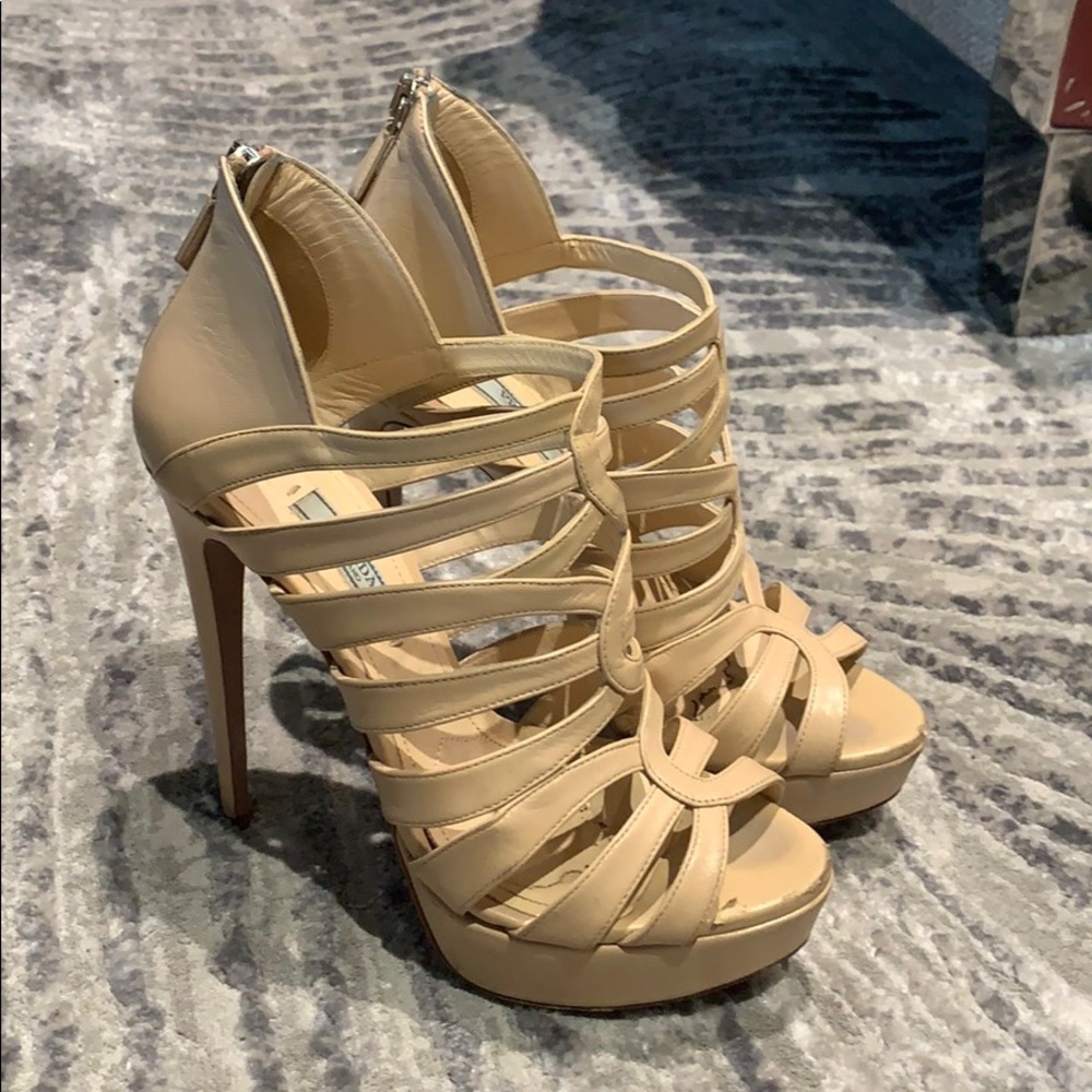 Prada nude heel